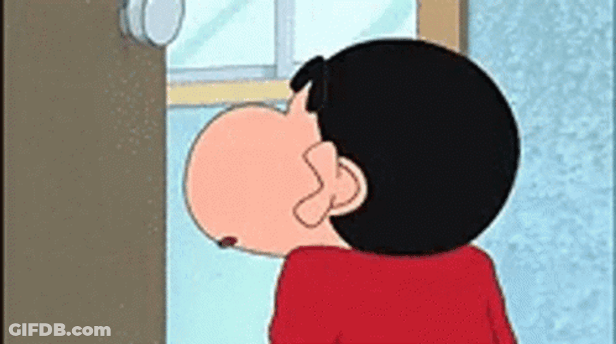 Cute Crayon Shin Chan Hiccups GIF