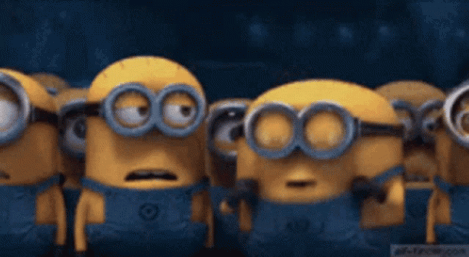 Cute Crying Minions GIF