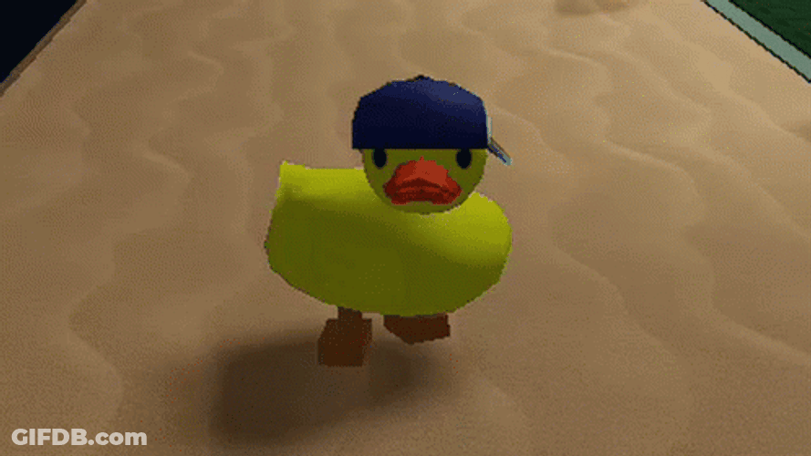 Cute Cup Duck Spinning GIF