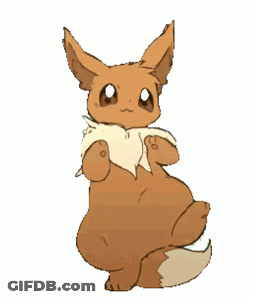 Cute Dancing Eevee Pokemon GIF