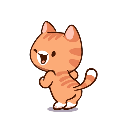 Cute Dancing Orange Cat GIF