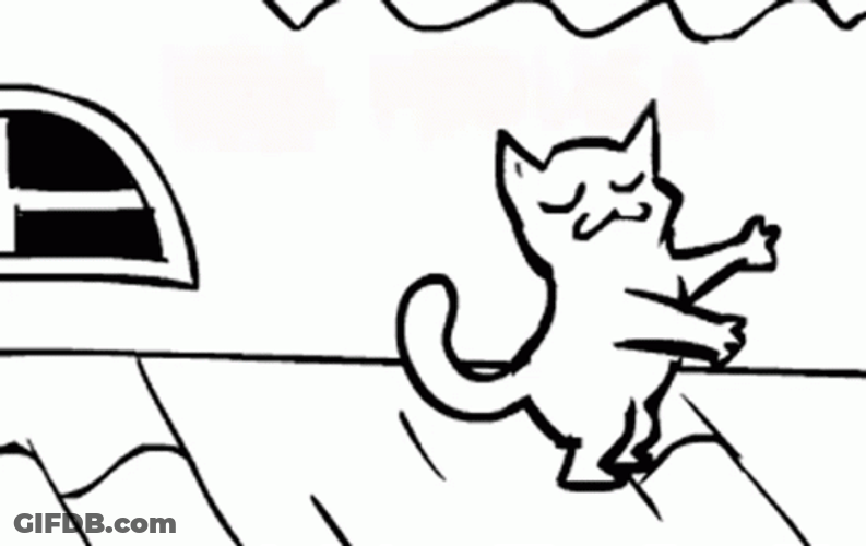 Cute Dancing Sketch Animation GIF