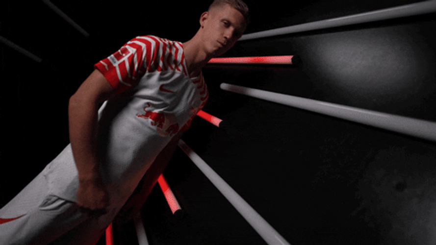 Cute Dani Olmo Heart Pumping Gesture GIF