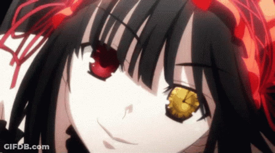 Cute Date A Live Kurumi Bleh GIF