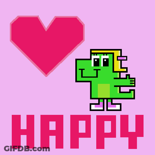 Cute Dinosaur Animation Happy Valentine's Day GIF