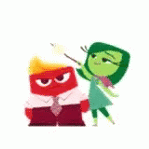 Cute Disgust Anger Inside Out GIF