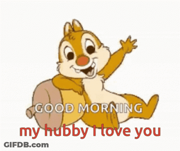 Cute Disney Good Morning Husband While Waving GIF