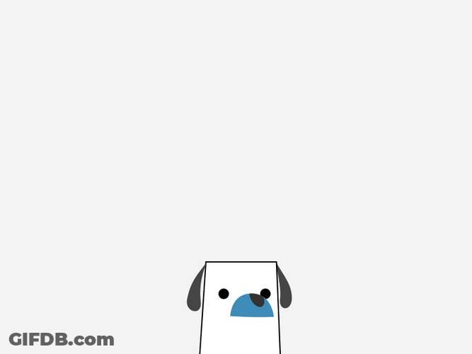 Cute Dog Animation Head Scratch GIF