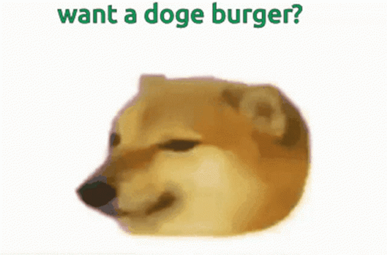 Cute Doge Burger GIF