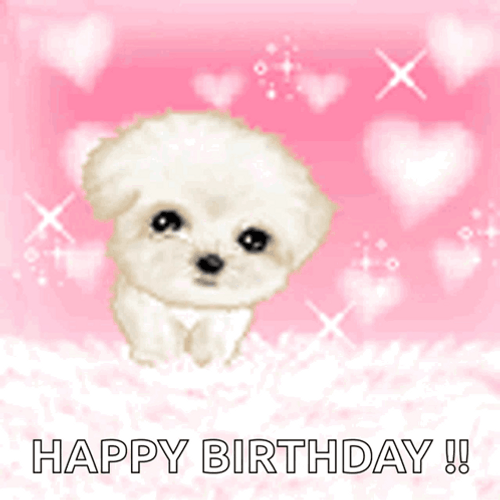Cute Dogs Happy Birthday GIF
