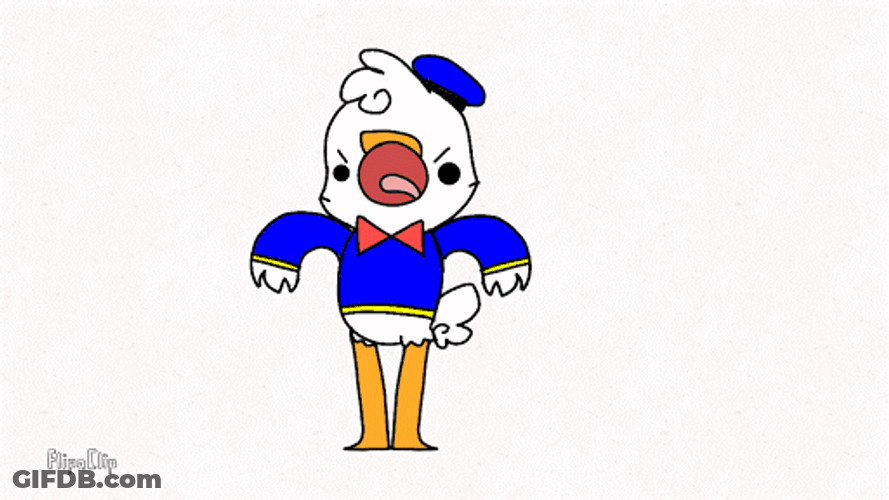 Cute Donald Duck Disney Cartoon GIF