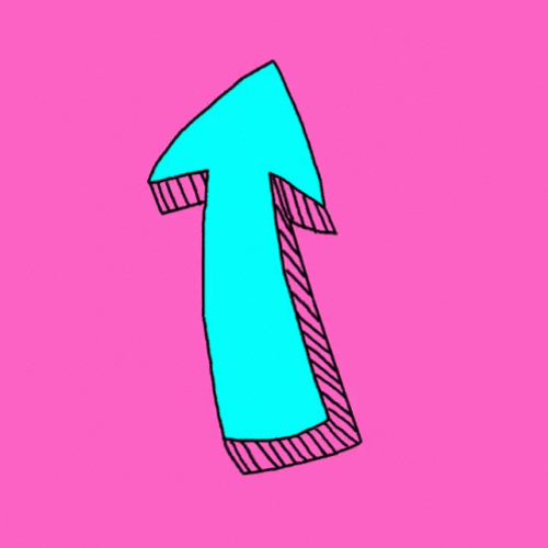 Cute Doodle Arrow Up GIF