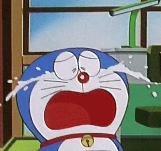 Cute Doraemon Anime Sad Crying GIF
