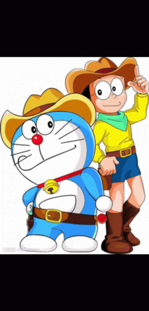 Cute Doraemon Anime Slideshow GIF