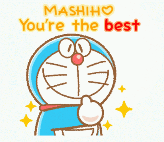 Cute Doraemon Mashiho You're The Best GIF