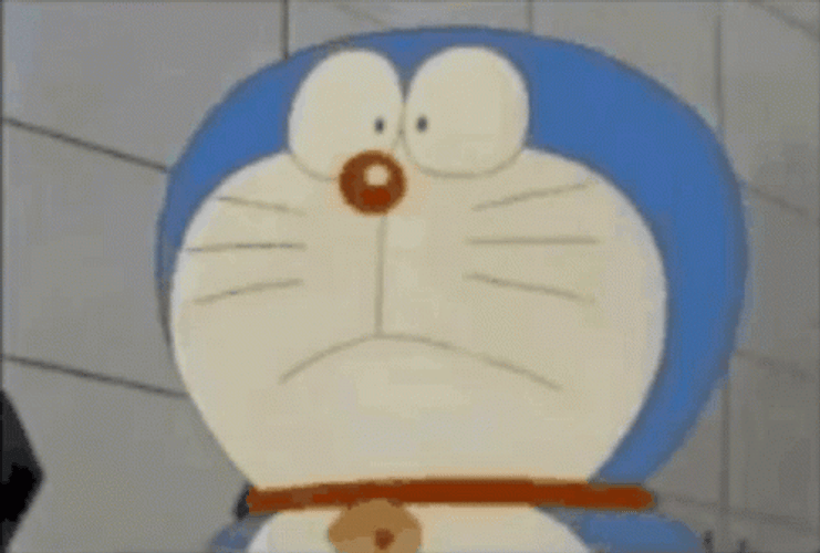 Cute Doraemon Surprised What Gasp GIF