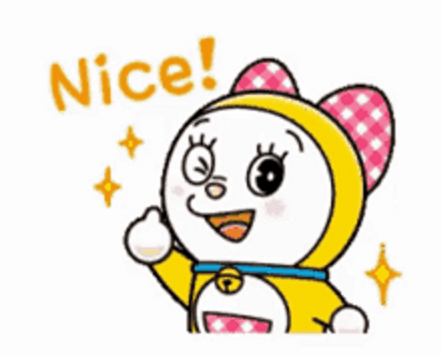 Cute Dorami Very Nice Thumbs Up GIF