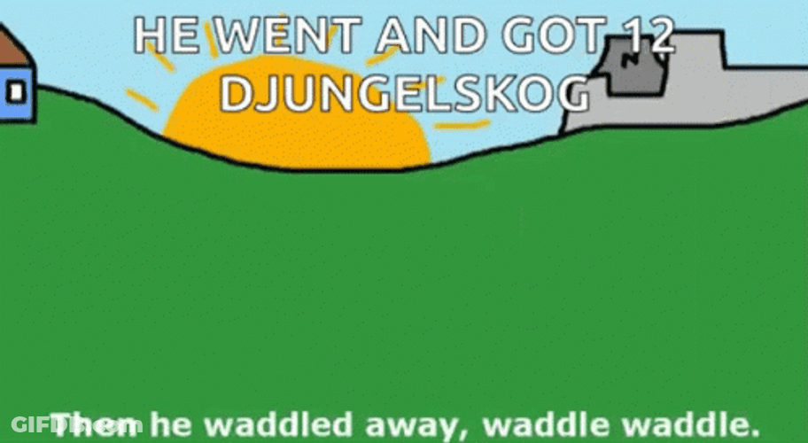 Cute Duck Waddles Away GIF