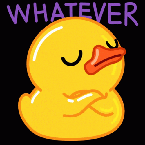 Cute Duck Whatever GIF