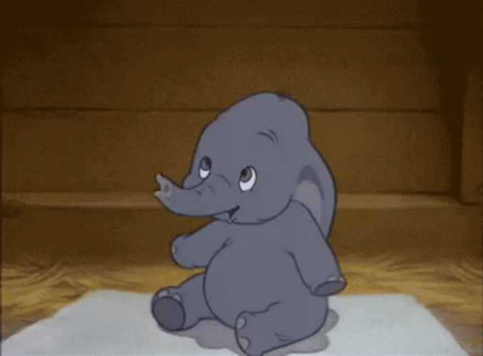 Cute Dumbo Sneezing GIF