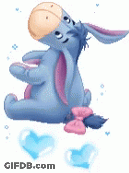 Cute Eeyore Digital Design GIF