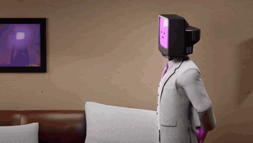 Cute Elite Tv Man Glitching GIF
