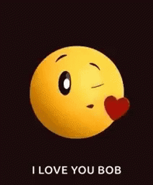 Cute Emoji I Love You Bob GIF