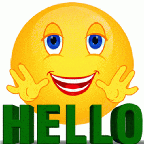 Cute Emoji Wave Hello GIF