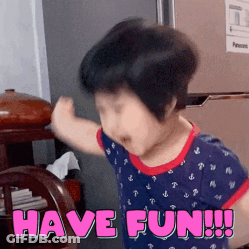 Cute Energetic Kid Have Fun GIF