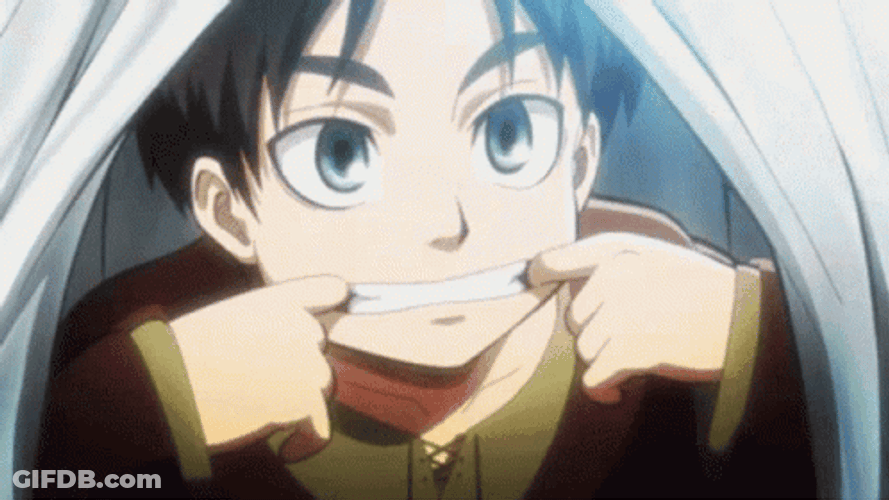 Cute Eren Yeager Sweet Smile GIF
