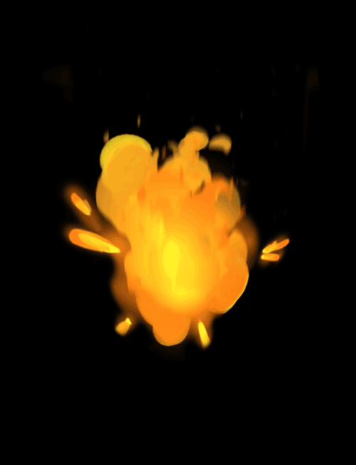 Cute Explosion Clipart GIF