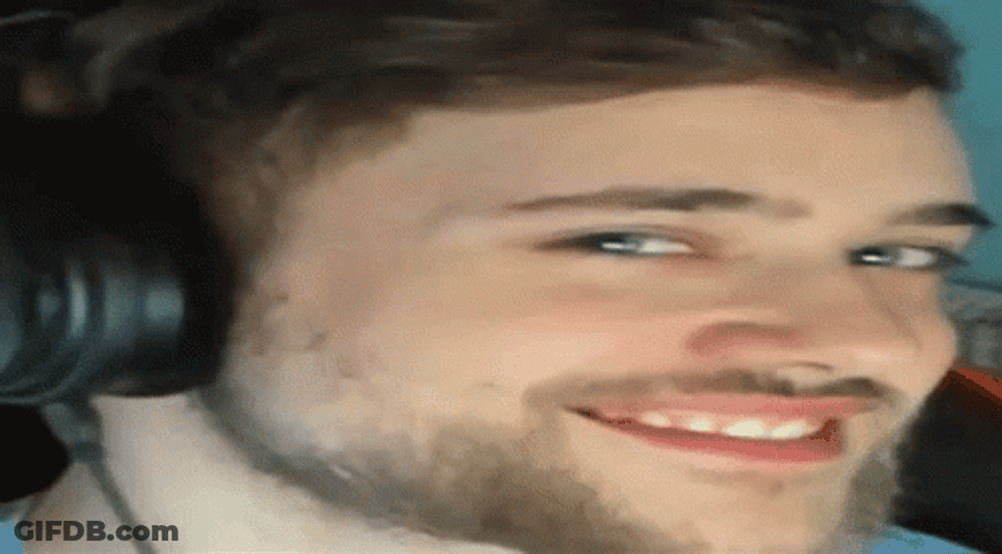 Cute Face Laughing About Siren Head GIF
