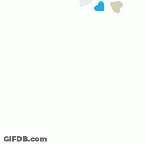 Cute Falling Hearts Happy Valentines Day GIF