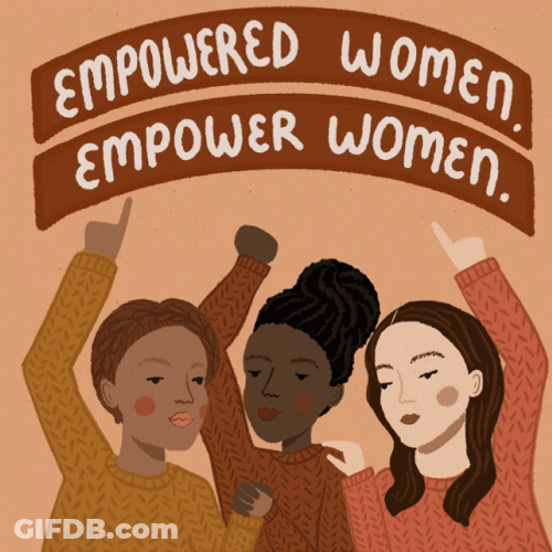 Cute Female Poster Empowered Women GIF