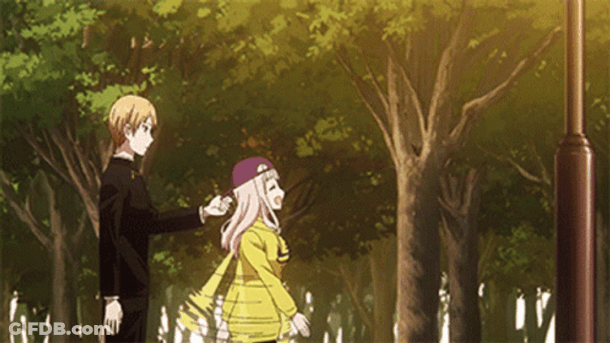 Cute Fujiwara Running Away GIF