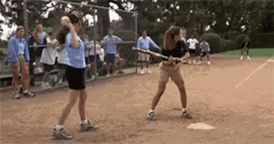 Cute Funny Softball Throw GIF