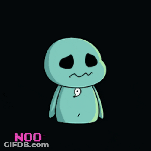 Cute Ghost Crying Hard Saying No GIF