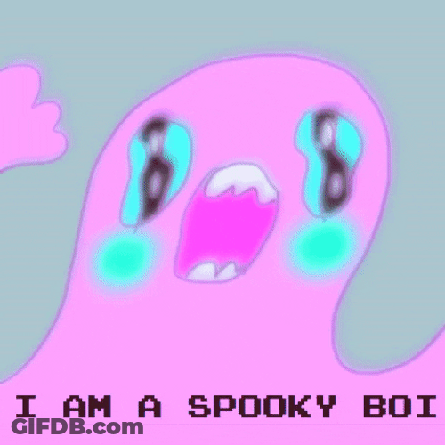 Cute Ghost I'm A Spooky Boy GIF