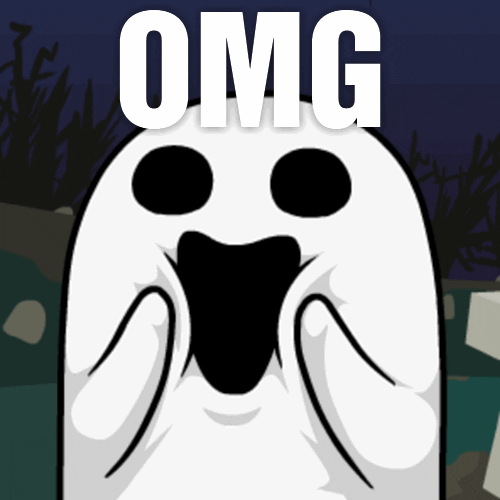 Cute Ghost OMG GIF