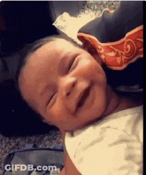 Cute Giggling Baby Fever GIF