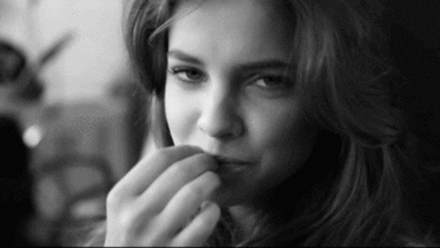 Cute Girl Barbara Palvin Blowing Kisses GIF