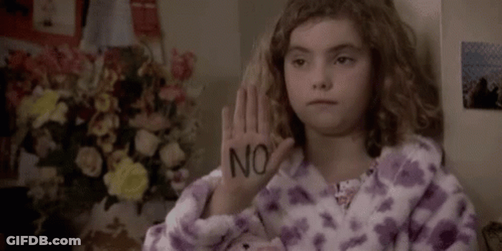 Cute Girl I Said No GIF