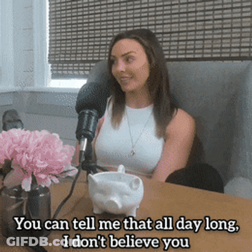 Cute Girl Interview I Don't Believe You GIF