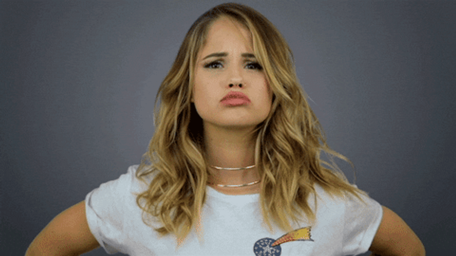 Cute Girl Offering Pouting Kisses GIF