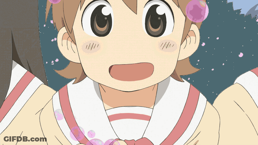 Cute Girls Of Nichijou GIF