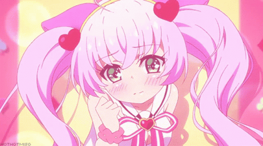 Cute Girly Girl Shy Blushing GIF