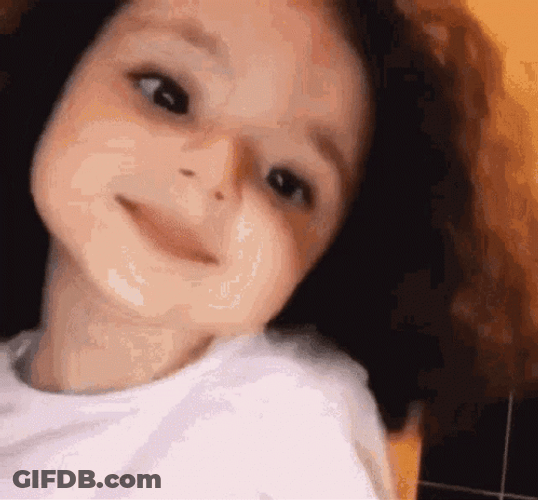 Cute Girly Girl Smiling GIF