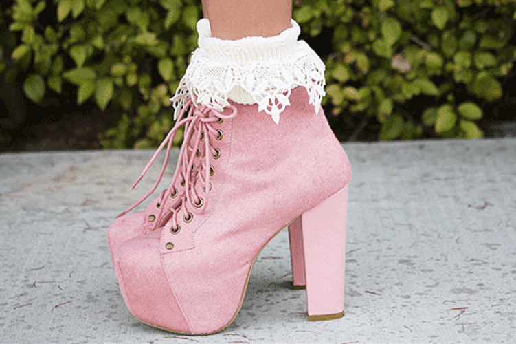 Cute Girly Pink Heels GIF