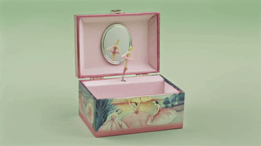 Cute Girly Pink Music Box GIF