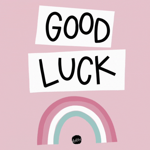 Cute Good Luck Meme Poster GIF